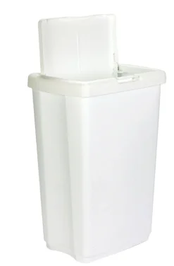 Rubbermaid 13.25 gal. White Spring Top Wastebasket (Pack of 6)