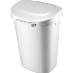 Rubbermaid 13 gal. White Touch Top Wastebasket (Pack of 4)