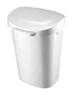 Rubbermaid 13 gal. White Touch Top Wastebasket (Pack of 4)