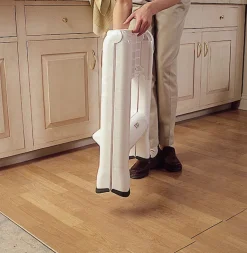 Rubbermaid 21 in. H X 22.9 in. W X 18.9 in. D 300 lb. capacity 2 step Plastic Folding Step Stool