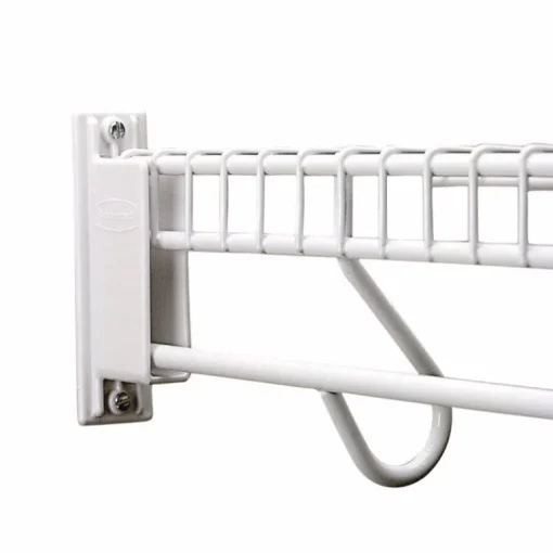 Rubbermaid 4.25 in. H X 1.125 in. W X 1.87 in. L Metal Free Slide Fast Set Wall/End Bracket