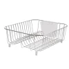 Rubbermaid 14.3 in. L X 12.4 in. W X 5.3 in. H Chrome Steel Dish Drainer