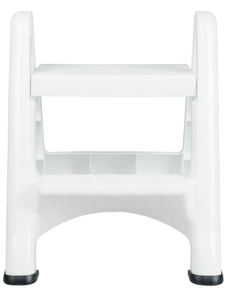 Rubbermaid 2 Step 22.7 in. H x 20.6 in. W x 19.5 in. D 300 lb. capacity 2 step Plastic Folding Step Stool (Pack of 3)
