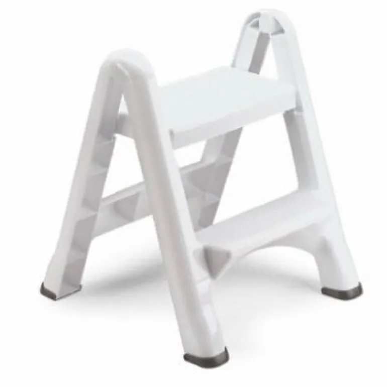 Rubbermaid 2 Step 22.7 in. H x 20.6 in. W x 19.5 in. D 300 lb. capacity 2 step Plastic Folding Step Stool (Pack of 3)