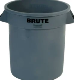 Rubbermaid Commercial BRUTE 10 gal. Plastic Brute Refuse Can (Pack of 6)