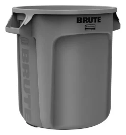 Rubbermaid Commercial BRUTE 10 gal. Plastic Brute Refuse Can (Pack of 6)