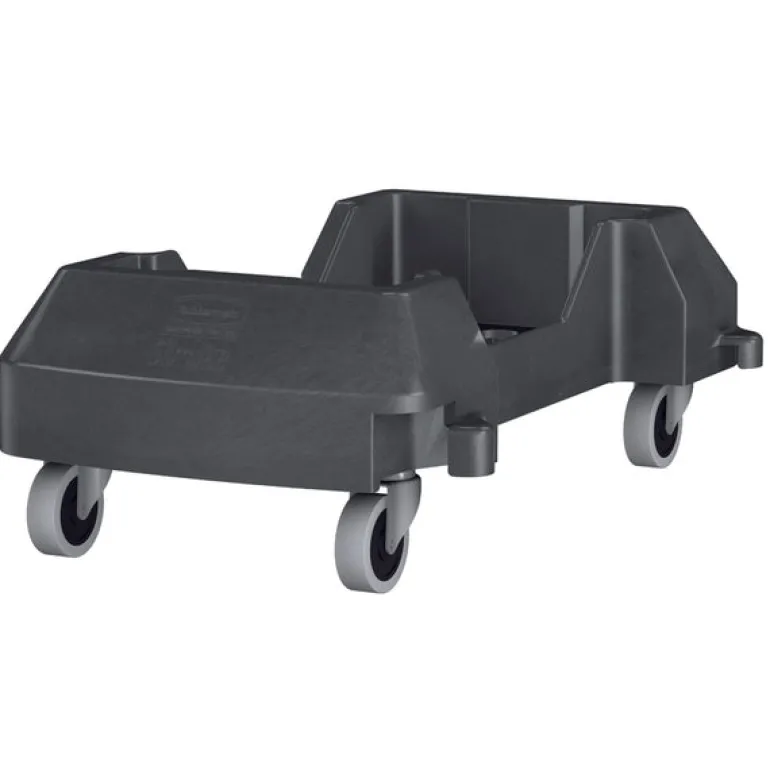 Rubbermaid Commercial Slim Jim Resin Gray Garbage Can Dolly 14.625 W x 23.81 D x 8.375 H in.