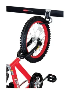Rubbermaid FastTrack Black Steel Vertical Bike Rack 6.6 L x 7.5 H x 3.1 W in.