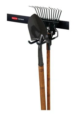 Rubbermaid FastTrack Soft Grip Coating Satin Nickel Steel Small and Medium Multi-Purpose Hook 50 lb.