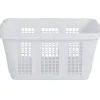 Rubbermaid FG296585WHT White Laundry Basket (Pack of 8)