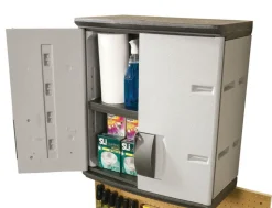 Rubbermaid Mica/Charcoal Steel Wall Cabinet 2.3 H x 2 W x 1.2 D ft.