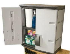 Rubbermaid Mica/Charcoal Steel Wall Cabinet 2.3 H x 2 W x 1.2 D ft.