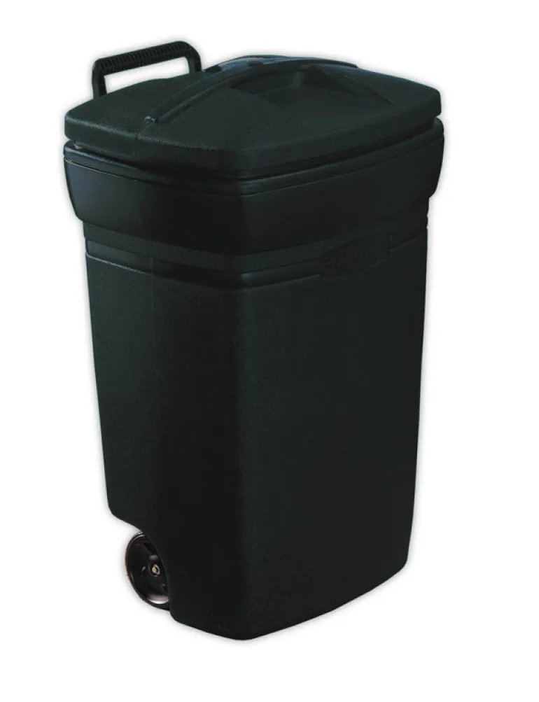 Rubbermaid Roughneck 45 gal Plastic Wheeled Garbage Can Lid Included