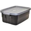 Rubbermaid Roughneck 8.7 in. H x 15.9 in. W x 23.875 in. D Stackable Storage Box (Pack of 6)
