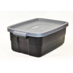 Rubbermaid Roughneck 8.7 in. H x 15.9 in. W x 23.875 in. D Stackable Storage Box (Pack of 6)