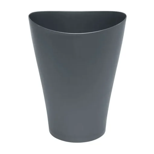 Rubbermaid Spa Works 2.25 gal Gray Plastic Vanity Wastebasket
