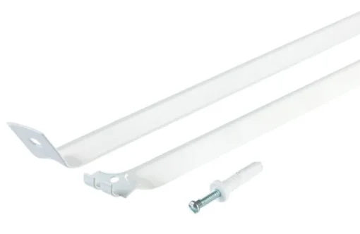 Rubbermaid White Aluminum Direct Mount Brace for Shelving 16 L x 12 W x 1.1 H in.