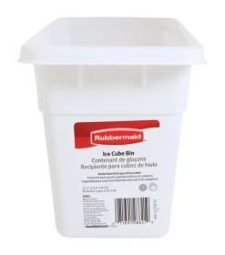 Rubbermaid White Plastic Ice Cube Bin