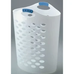 Rubbermaid White Plastic Laundry Hamper (Pack of 4)
