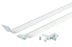 Rubbermaid White Steel Closet Hardware 12 L x 1.1 H x 5 W in.