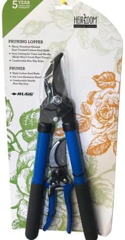 Rugg Heirloom Carbon Steel Bypass Lopper/Pruner Set