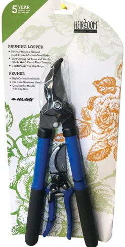 Rugg Heirloom Carbon Steel Bypass Lopper/Pruner Set