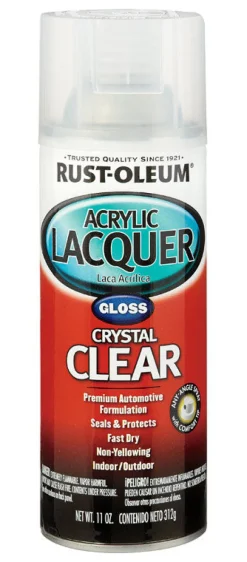 Rust-Oleum Automotive Lacquer Gloss Clear Automotive Acrylic Lacquer Spray 12 oz