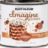 Rust-Oleum Imagine Glitter Copper Water-Based Glitter Paint Interior 50 g/L 8 oz (Pack of 4)
