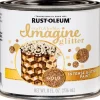 Rust-Oleum Imagine Glitter Gold Water-Based Glitter Paint Interior 50 g/L 8 oz (Pack of 4)