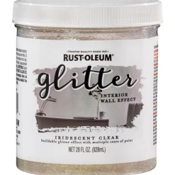 Rust-Oleum Iridescent Clear Flat Sheen Interior Wall Paint 50 sq. ft. Coverage, 1 qt. 50 g/L VOC