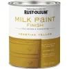 Rust-Oleum Matte Venetian Yellow Water-Based Acrylic Milk Paint 1 qt (Pack of 2).
