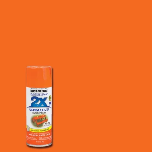 Rust-Oleum Painter's Touch Ultra Cover Gloss Real Orange Spray Paint 12 oz. (Pack of 6)
