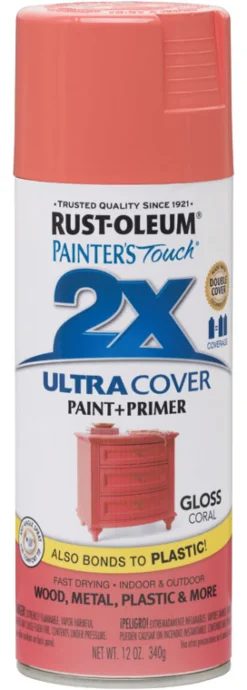 Rust-Oleum Painter's Touch Ultra Cover Gloss Coral Spray Paint 12 oz.