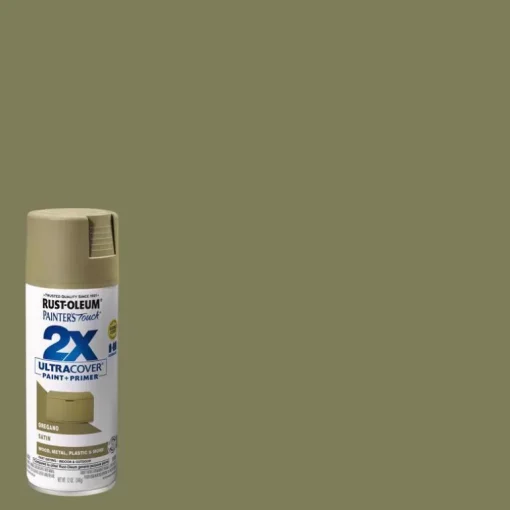 Rust-Oleum Painter's Touch Ultra Cover Satin Oregano Spray Paint 12 oz.