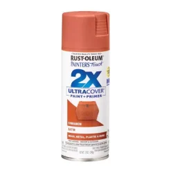 Rust-Oleum Painter's Touch Ultra Cover Satin Cinnamon Spray Paint 12 oz. (Pack of 6)