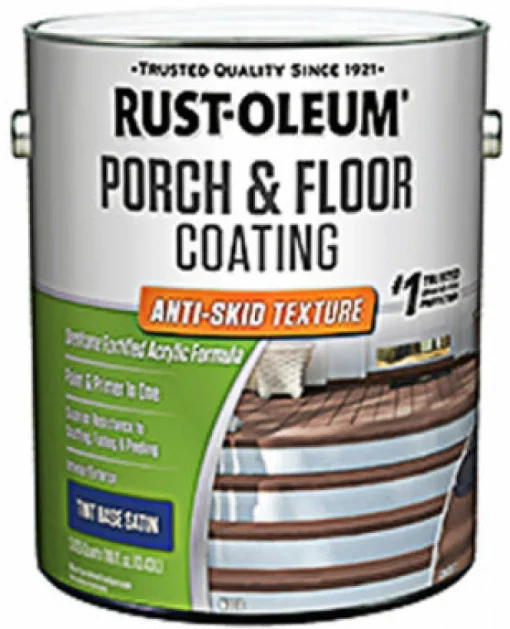 Rust-Oleum Porch & Floor Anti-Skid Texture Tint Base Porch and Floor Paint+Primer 1 gal (Pack of 2).