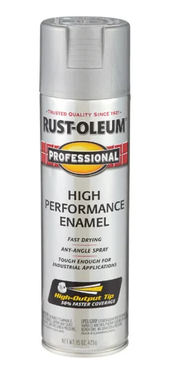 Rust-Oleum Professional Light Machine Gray Spray Paint 15 oz. (Pack of 6)