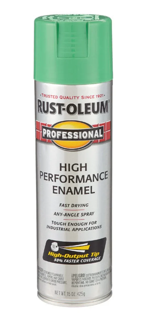 Rust-Oleum Professional Safety Green Spray Paint 15 oz. (Pack of 6)