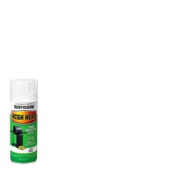 Rust-Oleum Satin White High Heat Spray Paint 12 oz.