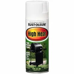 Rust-Oleum Satin White High Heat Spray Paint 12 oz.