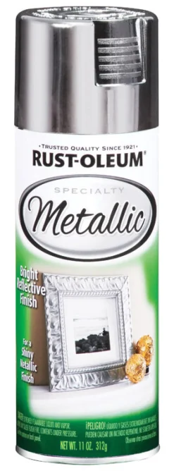 Rust-Oleum Specialty Silver Metallic Spray Paint 11 oz. (Pack of 6)