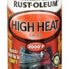 Rust-Oleum Stops Rust Flat Black Automotive High Heat Paint Spray 12 oz. (Pack of 6)