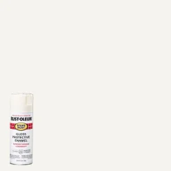 Rust-Oleum Stops Rust Gloss Canvas White Spray Paint 12 Oz. (Pack Of 6)