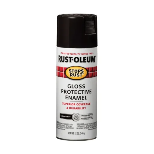 Rust-Oleum Stops Rust Gloss Dark Walnut Spray Paint 12 oz.
