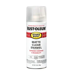 Rust-Oleum Stops Rust Matte Clear Spray Paint 12 oz. (Pack of 6)