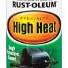 Rust-Oleum Stops Rust Satin Bar-B-Que Black High Heat Spray Paint 12 oz. (Pack of 6)