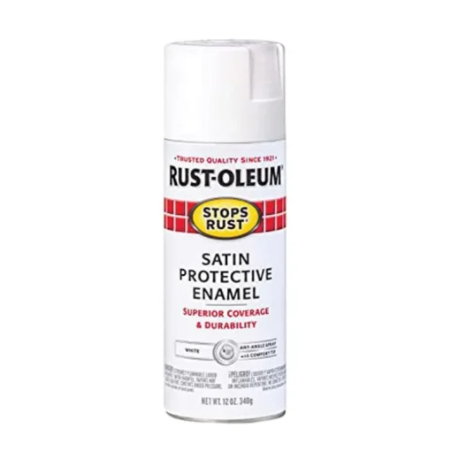 Rust-Oleum Stops Rust Satin White Spray Paint 12 oz. (Pack of 6)