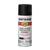 Rust-Oleum Stops Rust Semi-Gloss Black Spray Paint 12 oz. (Pack of 6)