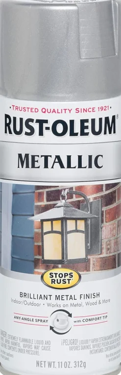 Rust-Oleum Stops Rust Silver Spray Paint 11 oz. (Pack of 6)