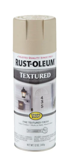 Rust-Oleum Stops Rust Textured Sandstone Spray Paint 12 oz. (Pack of 6)